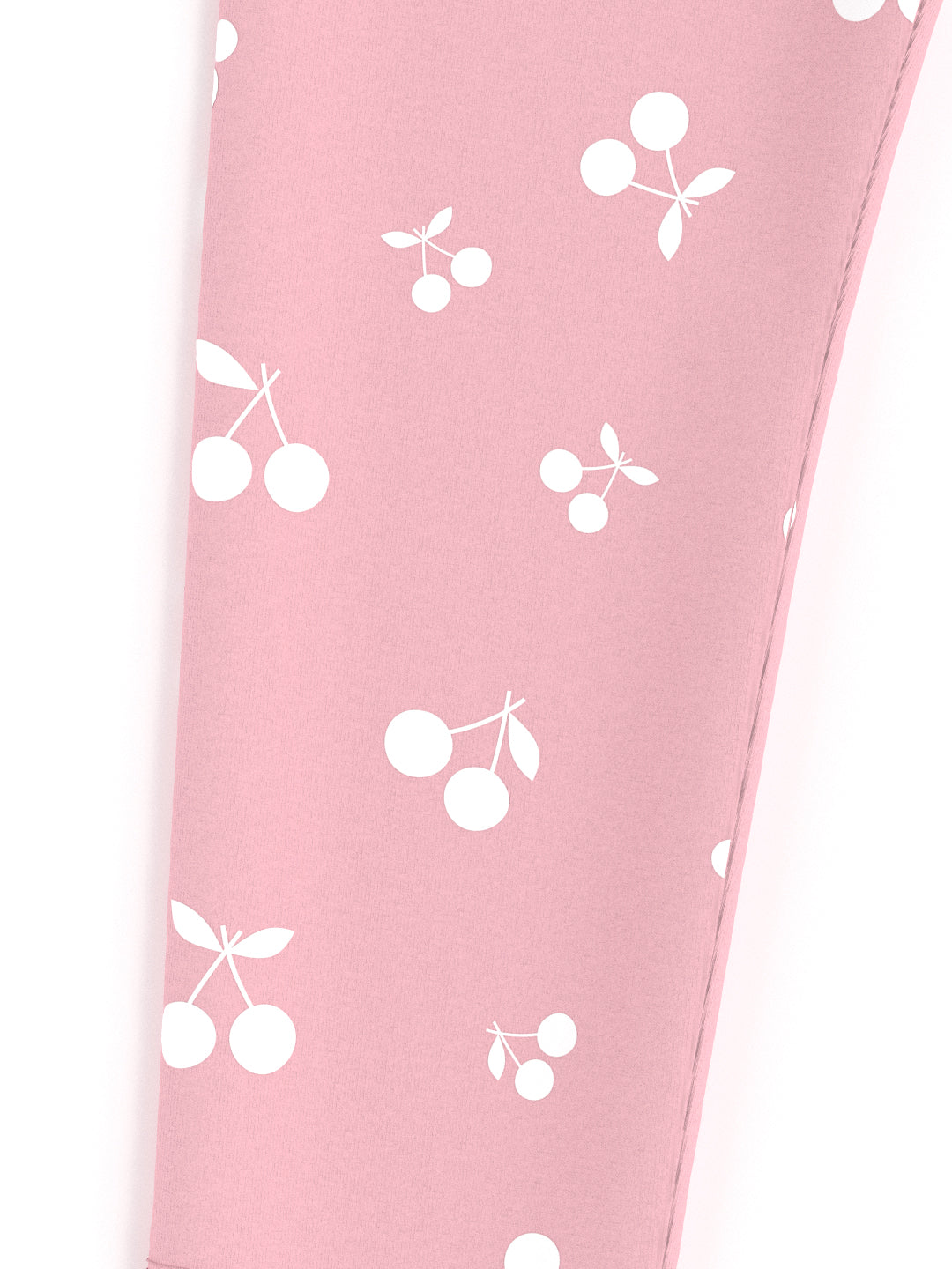 Nautinati's Girls' Cotton Pack of 2 Solid and All-over Cherry Print Leggings