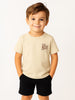 Nautinati Unisex Cotton T-shirt |Sticker Printed| Age 2 - 10 Years