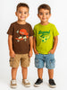 Nautinati Boys' Cotton Printed T-shirt | Age 2 - 10 Years | Pack of 2