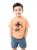 Nautinati Boys Spiderman Oversized T-Shirt - Peach | 2 to 10 Years | Cotton