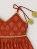 Nautinati Girls' Cotton Ethnic Festive Set | Age 2-10 Years