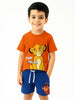 Nautinati Boys' Cotton Lion King Print T-shirt and Shorts