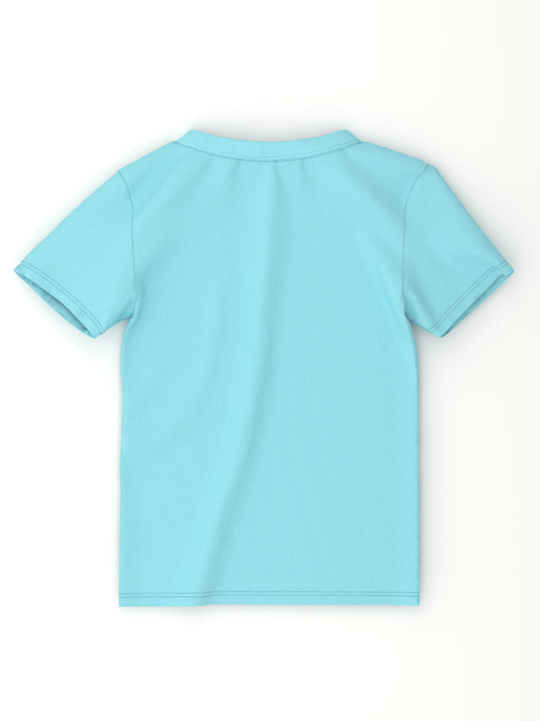 Boys Orange-Blue Animal Print Round Neck Pure Cotton Tshirt (Pack of 2)