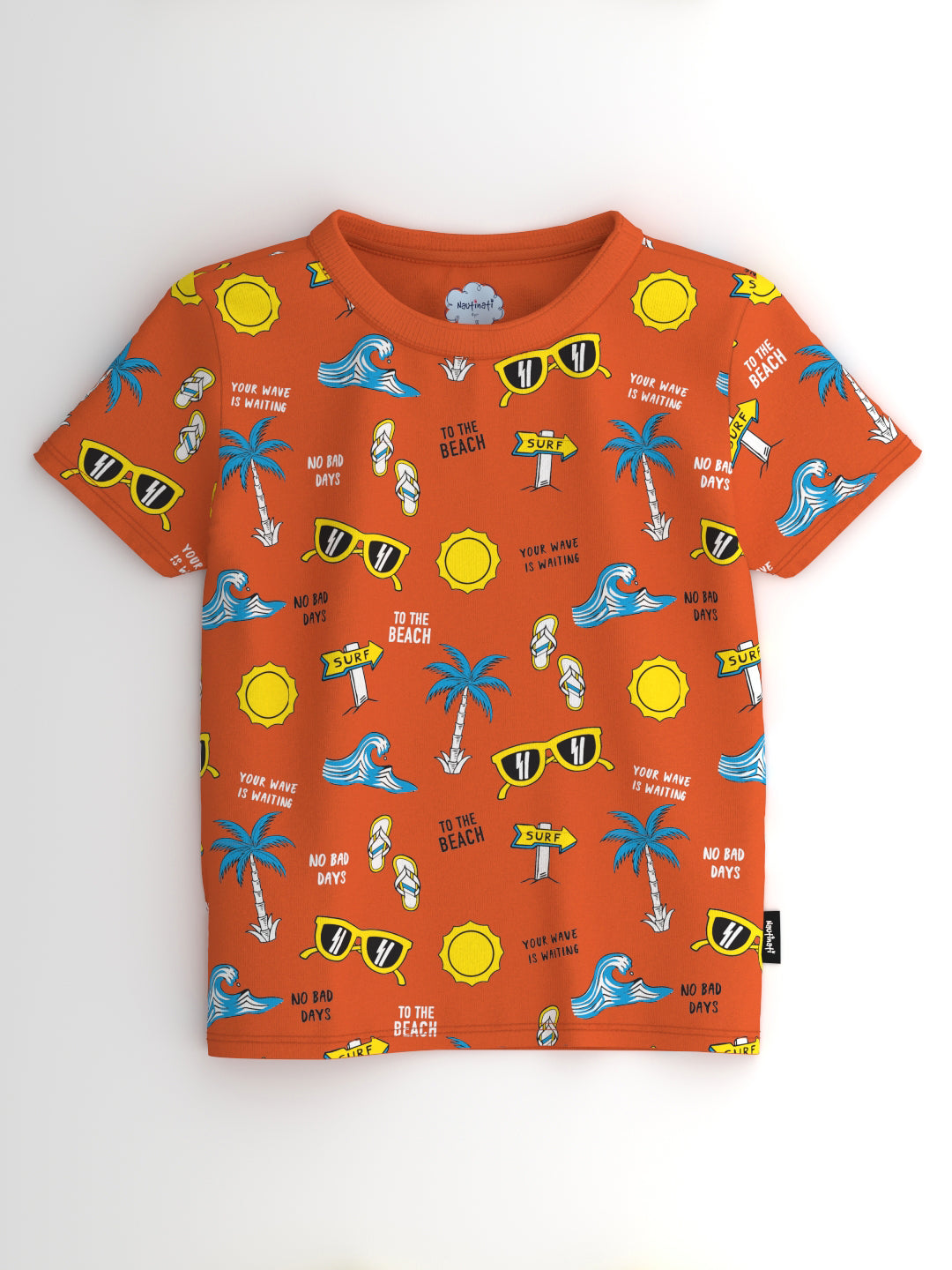 Nauti Nati Boys Polka Dot 2 Printed Antimicrobial Pockets T-shirt