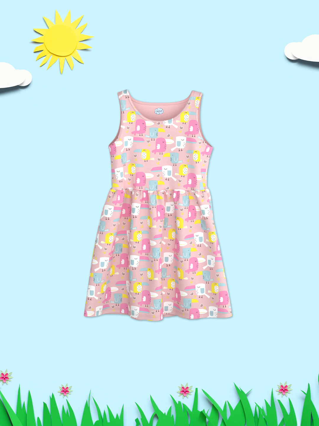 Nautinati Infant Girls Floral Printed Jumpsuit With Ruffles main image 1