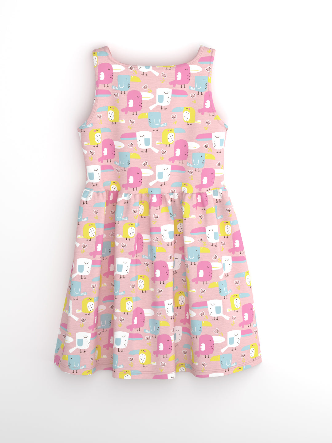 Nauti Nati Floral Girls Printed Sleeveless Round Neck Pure Cotton Casu ...