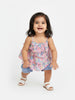 Nautinati Girls' All-over Abstract Printed Top and Shorts Co-ord Set