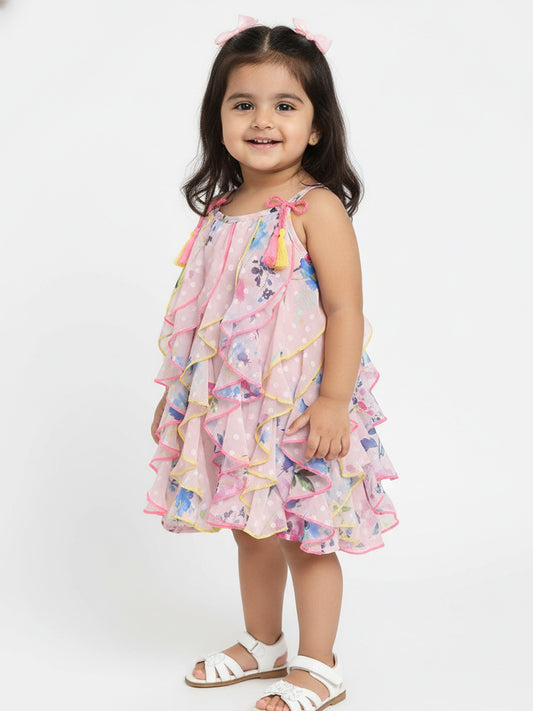 navy blue dress for baby girl Ernkv Women's Tea Length A Line Dress Floral Print Empire Waist Elegant  Retro Boho Short Sleeve Holiday Summer Beach Square Neck Dress Clothing Pink  M