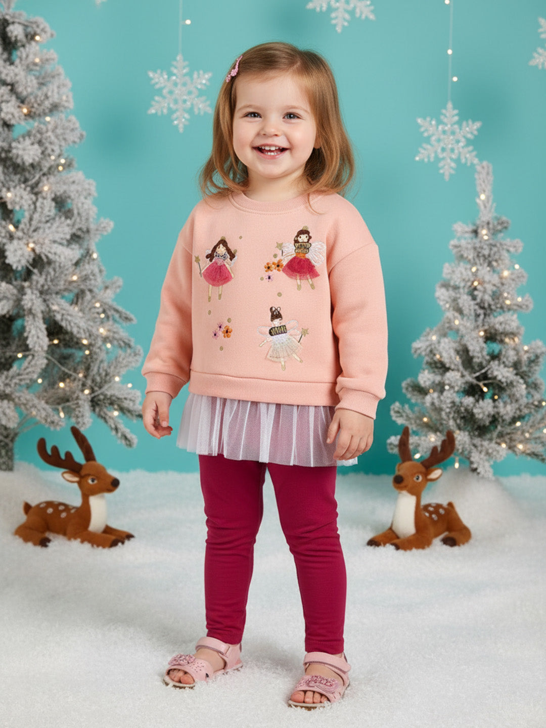 Nautinati Girls Embroidered Sweatshirt