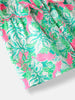 Nautinati Girls' Floral Printed Short Sleeves Top with Solid Shorts