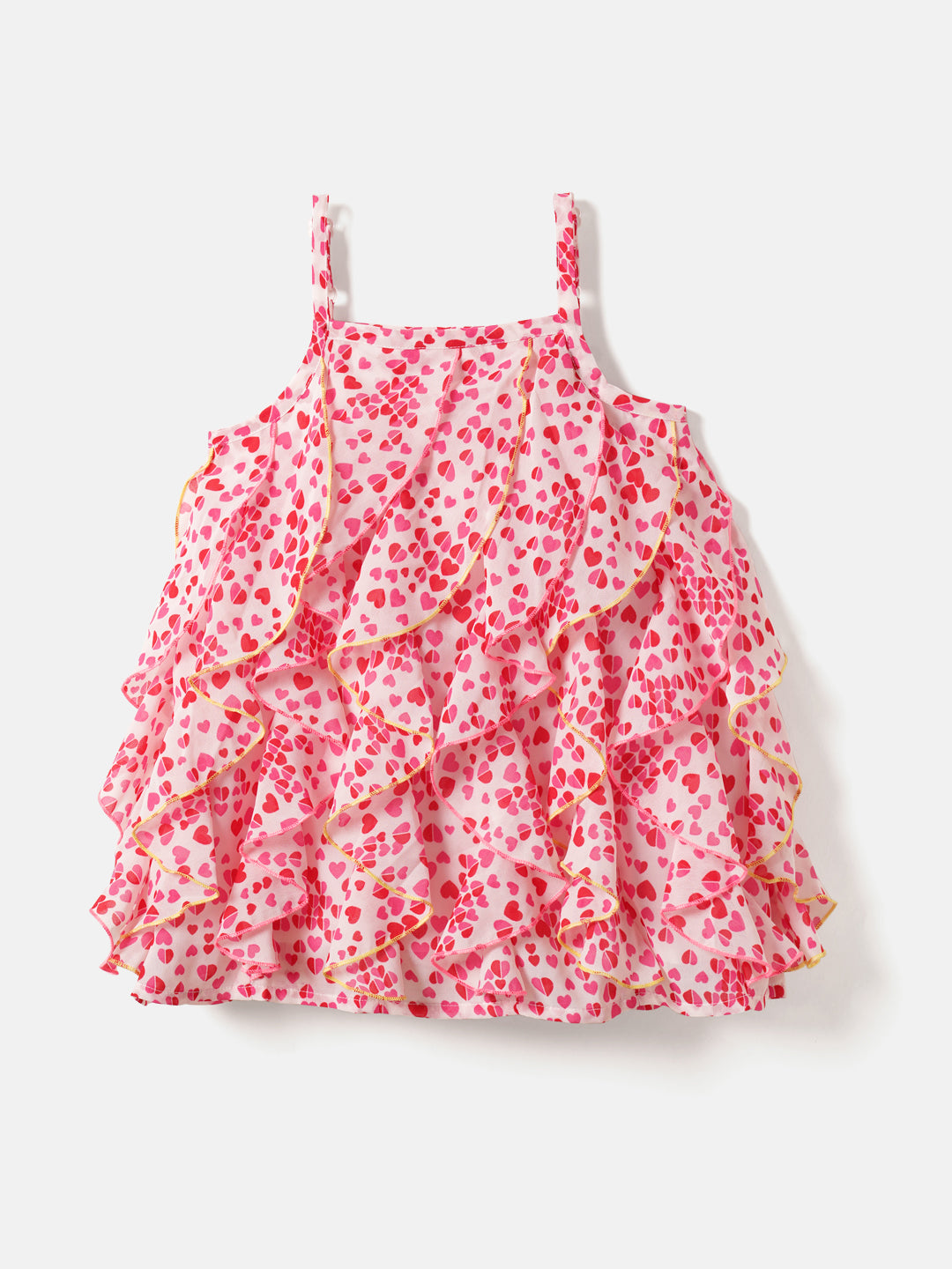 Nautinati Floral Print Ruffle Dress for Girls