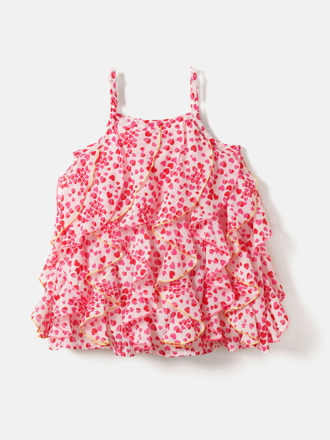 Nautinati Floral Print Ruffle Dress for Girls