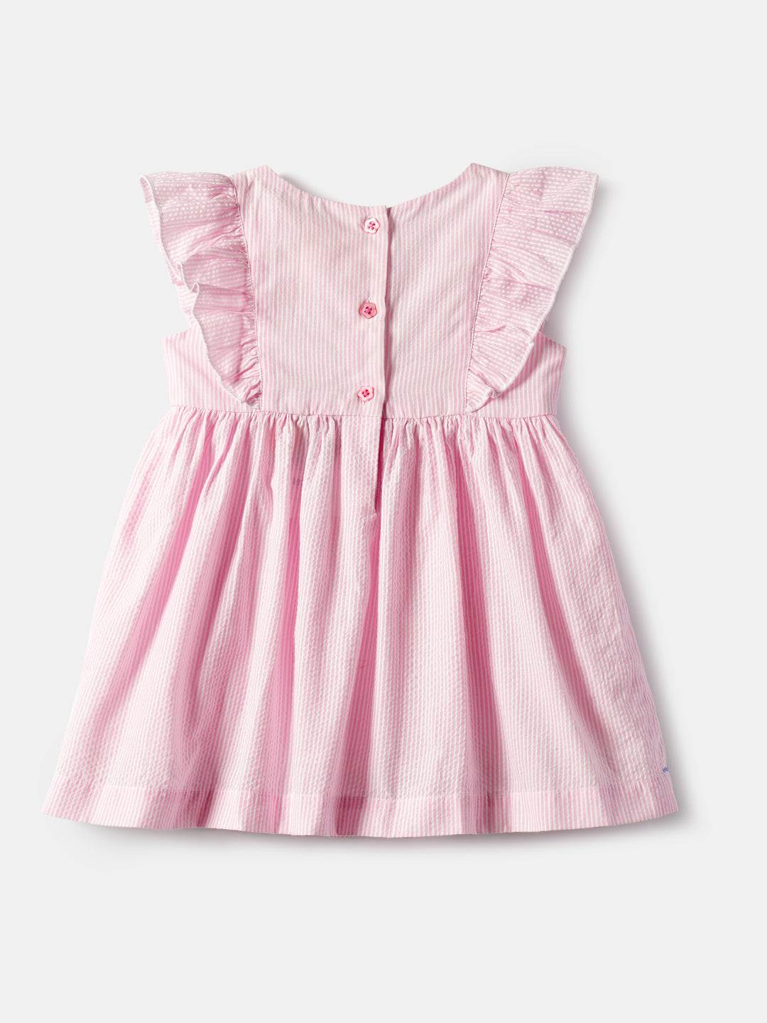 Nauti Nati Infants Embroidered Ruffled Sleeveless Cotton Fit and Flare Dress