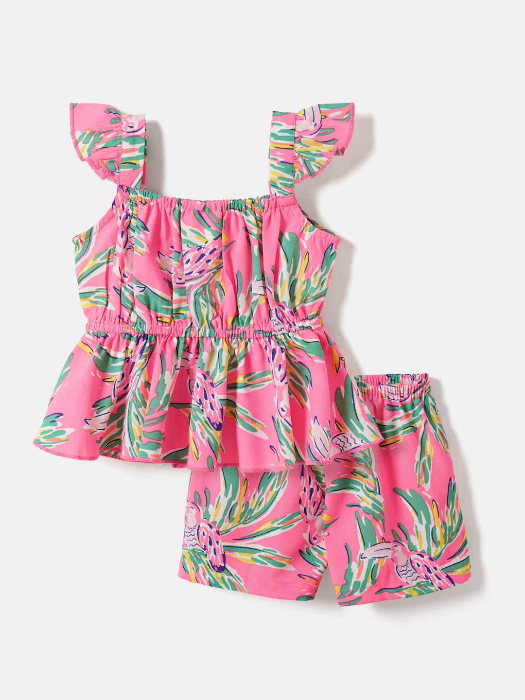 Nautinati Floral Print Clothing Set for Girls