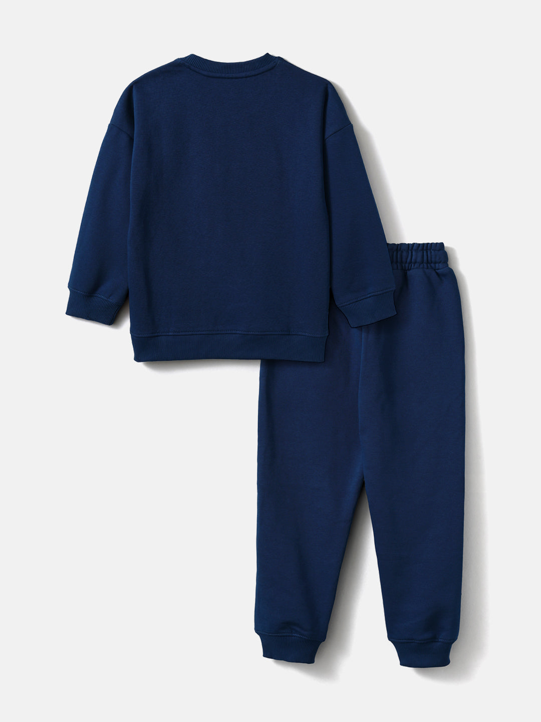 Nautinati Boysâ€™ Navy Fleece Set of Dino Print Sweatshirt and Joggers