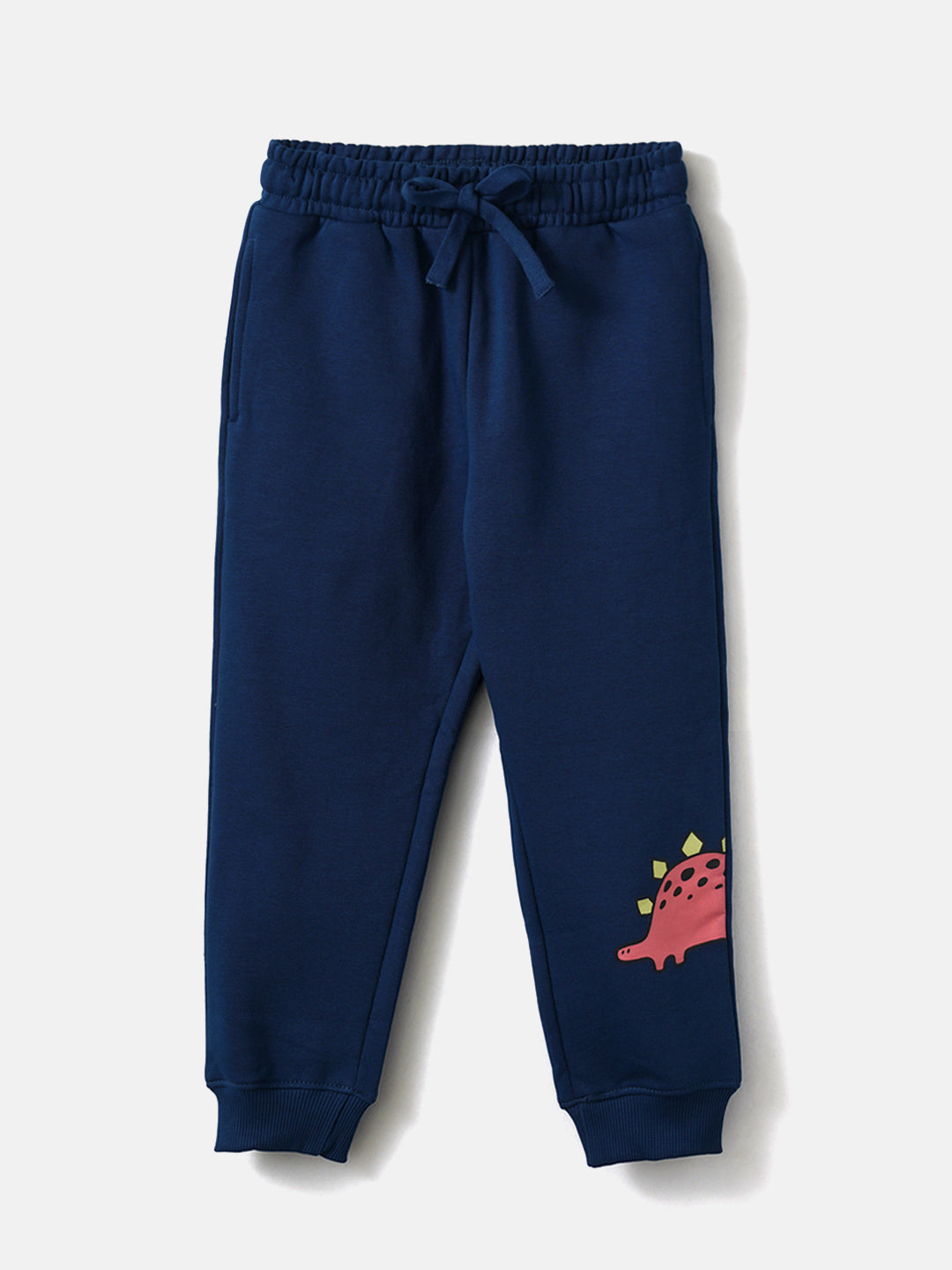 Nautinati Boysâ€™ Navy Fleece Set of Dino Print Sweatshirt and Joggers