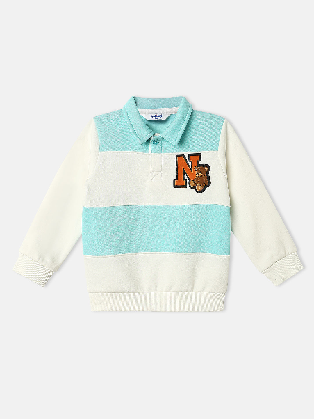 Nautinati Boys Fleece Collar Neck Sweatshirt