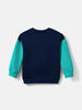 Nautinati Boys' Fleece Colourblock Printed Sweatshirt
