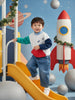 Nautinati Boys' Multicolour Sweatshirt with Zipper