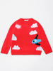 Nautinati Boys Cute Print Round Neck Full Sleeves Jacquard Knit Sweater