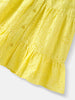 Nautinati Girls' Cotton Solid Schiffli Dress