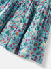 Nautinati Girls' Floral and Animal Printed Schiffli Collar Dress