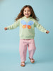 Nautinati Girls' Butterfly Print Fleece Sweatshirt Hoodie in Lavender
