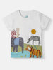 Nautinati Boys Animal Print T-shirt with Shorts | Tee and Shorts Set for 0-2 Years | Infants Clothing Set