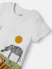 Nautinati Boys Animal Print T-shirt with Shorts | Tee and Shorts Set for 0-2 Years | Infants Clothing Set
