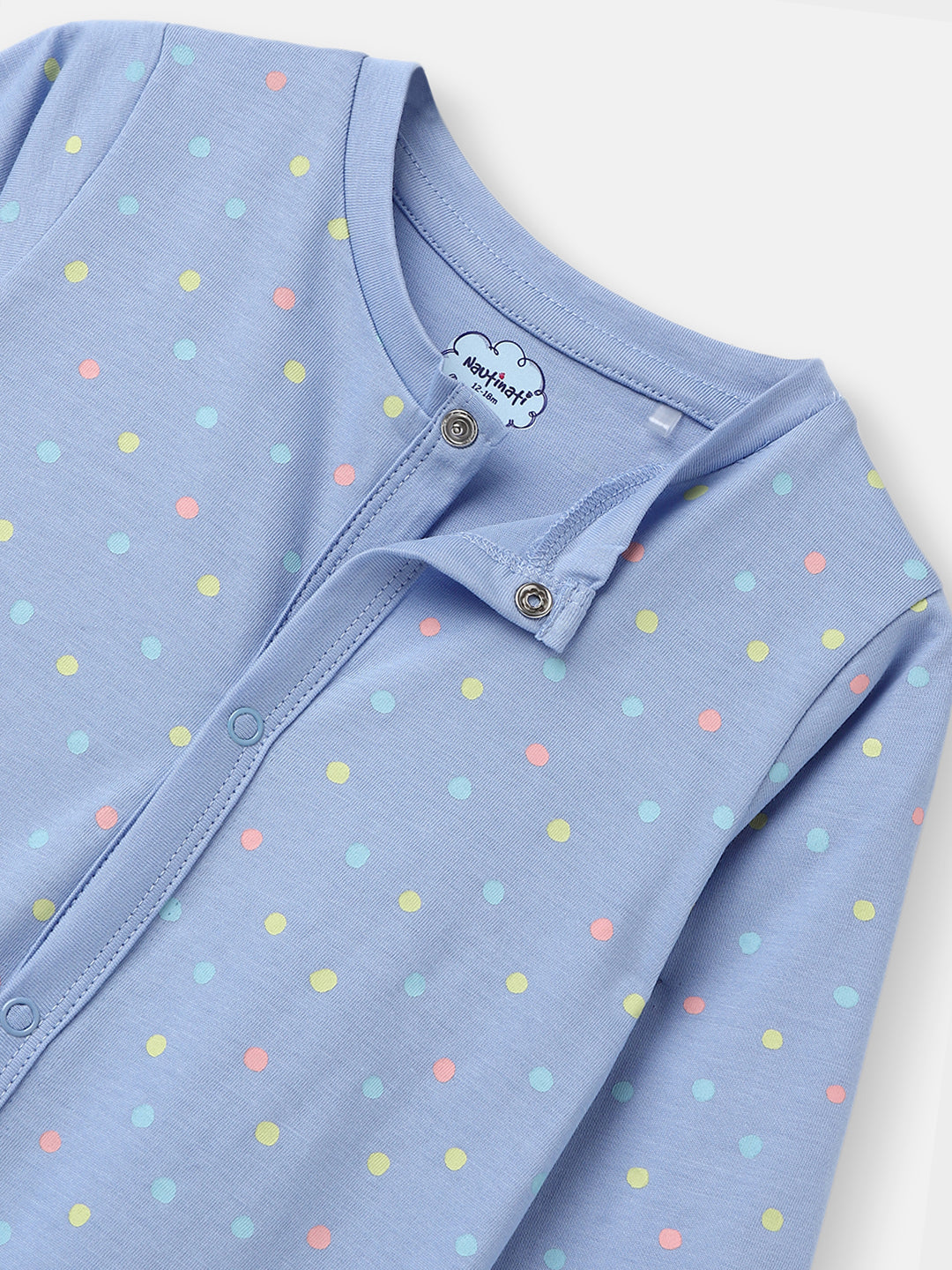 Nautinati Infants' Cotton Pack of 2 Ocean Print Sleepsuit