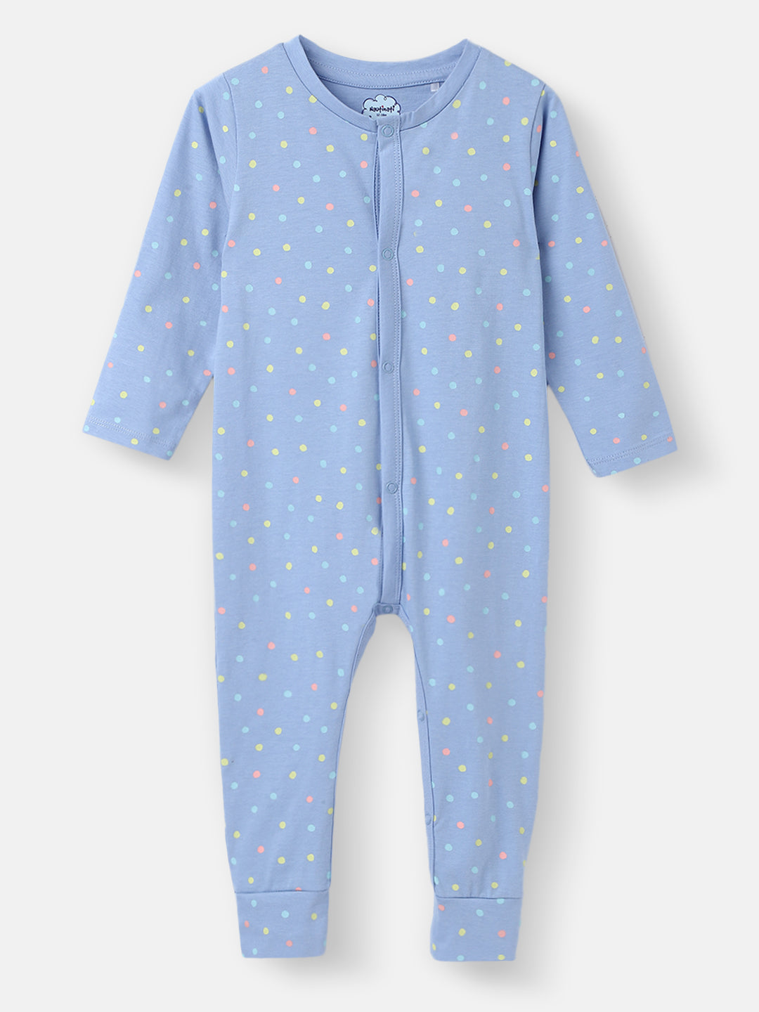 Nautinati Infants' Cotton Pack of 2 Ocean Print Sleepsuit