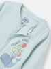 Nautinati Infants' Cotton Pack of 2 Ocean Print Sleepsuit