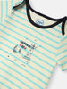 Nautinati Infants' Cotton Pack of 3 Ocean Print Romper