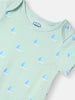 Nautinati Infants' Cotton Pack of 3 Ocean Print Romper