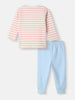 Nautinati Infant Boys Cotton Striped and Graphic Print T-shirt and Joggers Set