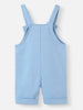 Nautinati Baby Boys' 100% Cotton Bear Applique Dungaree with Solid T-shirt Set