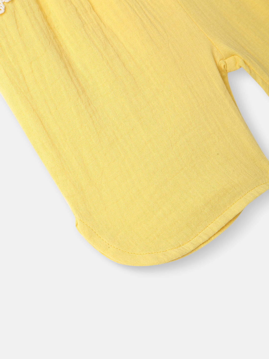 Girls Cotton Top and Shorts Set|Embroidery Detail | Peter Pan Collar | 0-2 Years