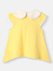 Girls Cotton Top and Shorts Set|Embroidery Detail | Peter Pan Collar | 0-2 Years