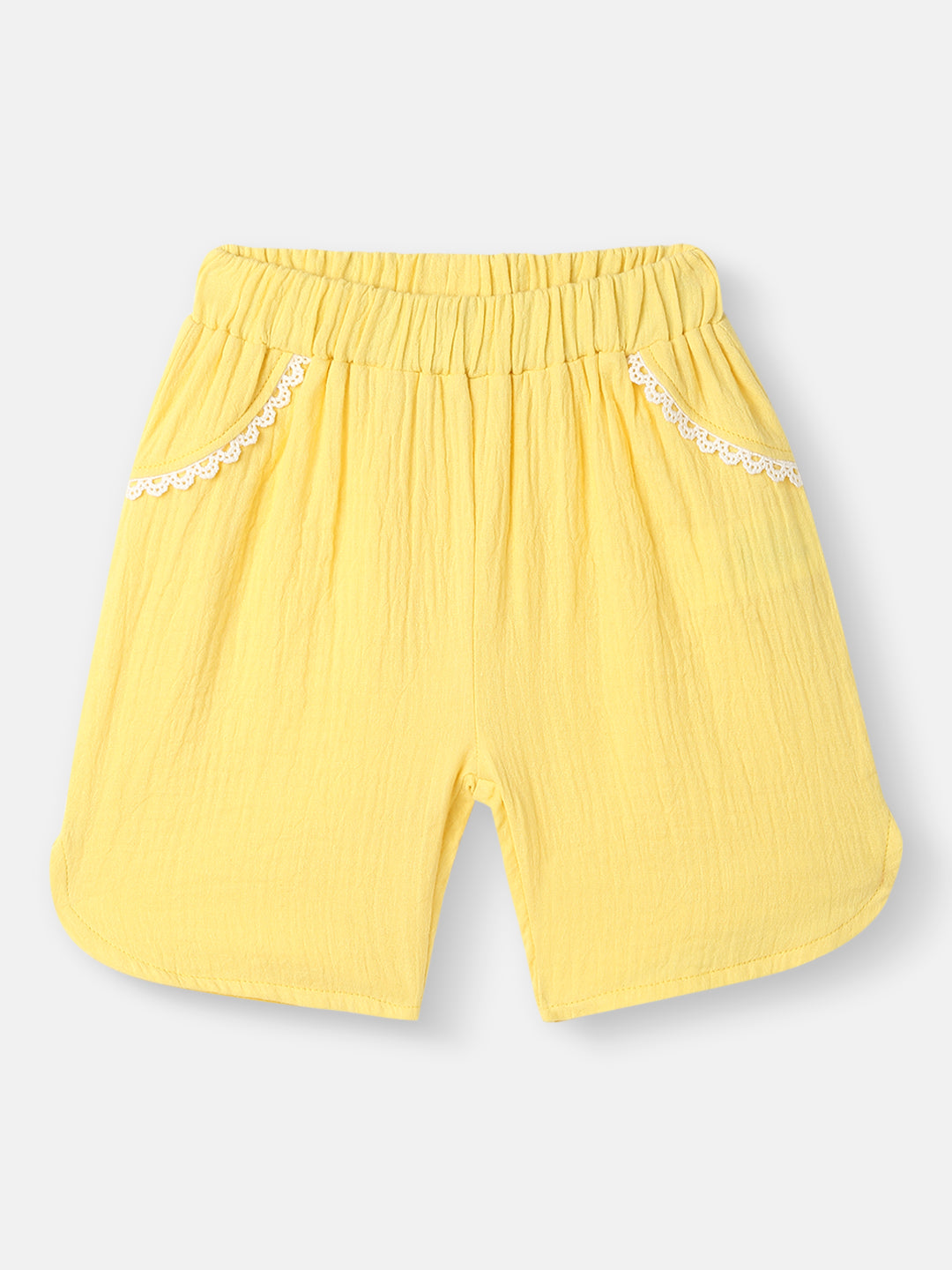 Girls Cotton Top and Shorts Set|Embroidery Detail | Peter Pan Collar | 0-2 Years