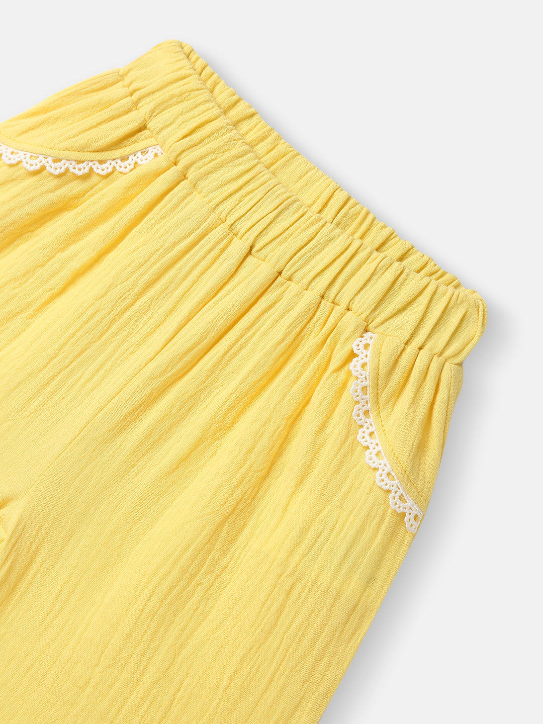 Girls Cotton Top and Shorts Set|Embroidery Detail | Peter Pan Collar | 0-2 Years