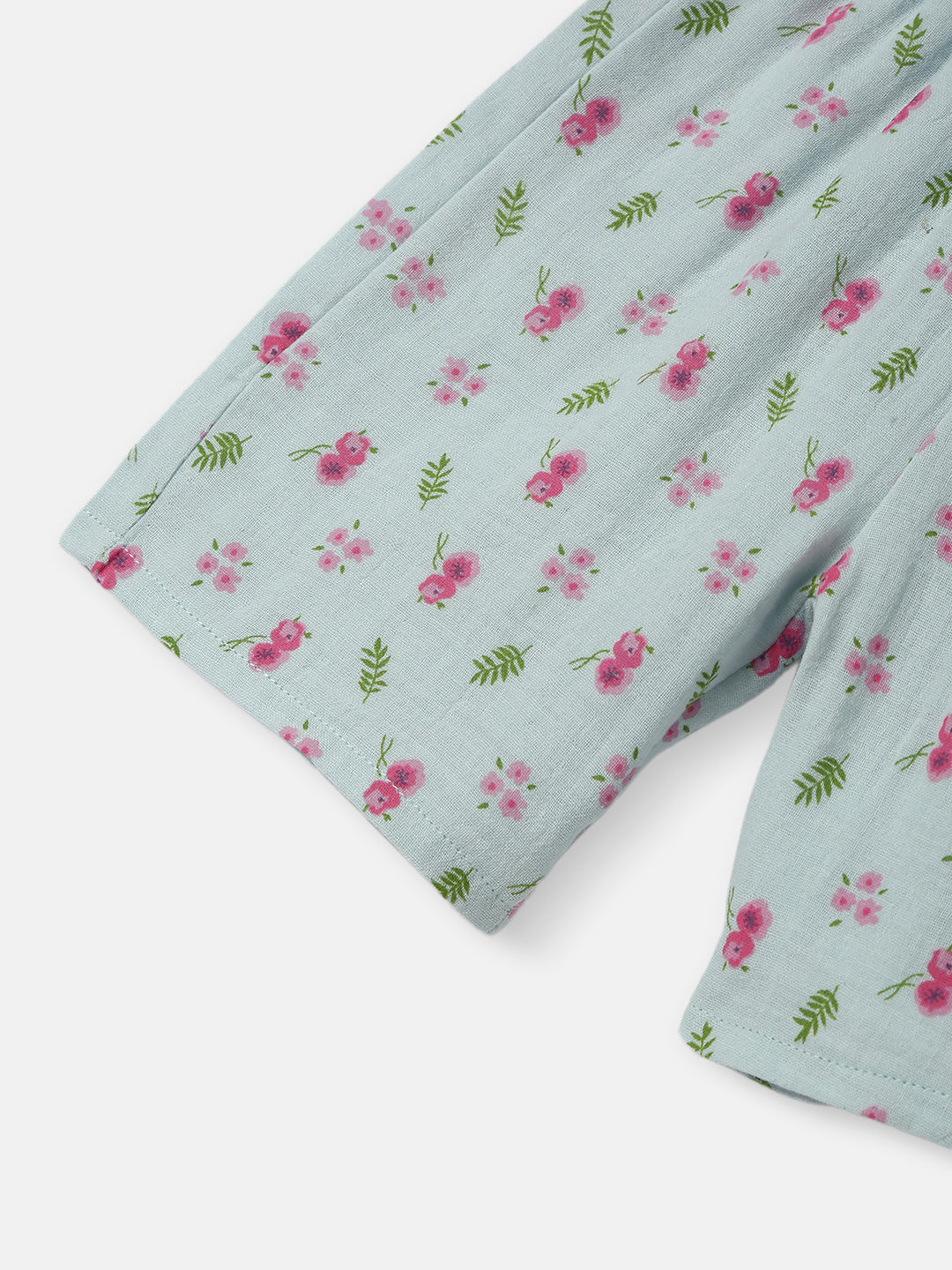 Nautinati Girls All-over Print T-shirt and Shorts Set| Cotton | Age 0 - 24 Months