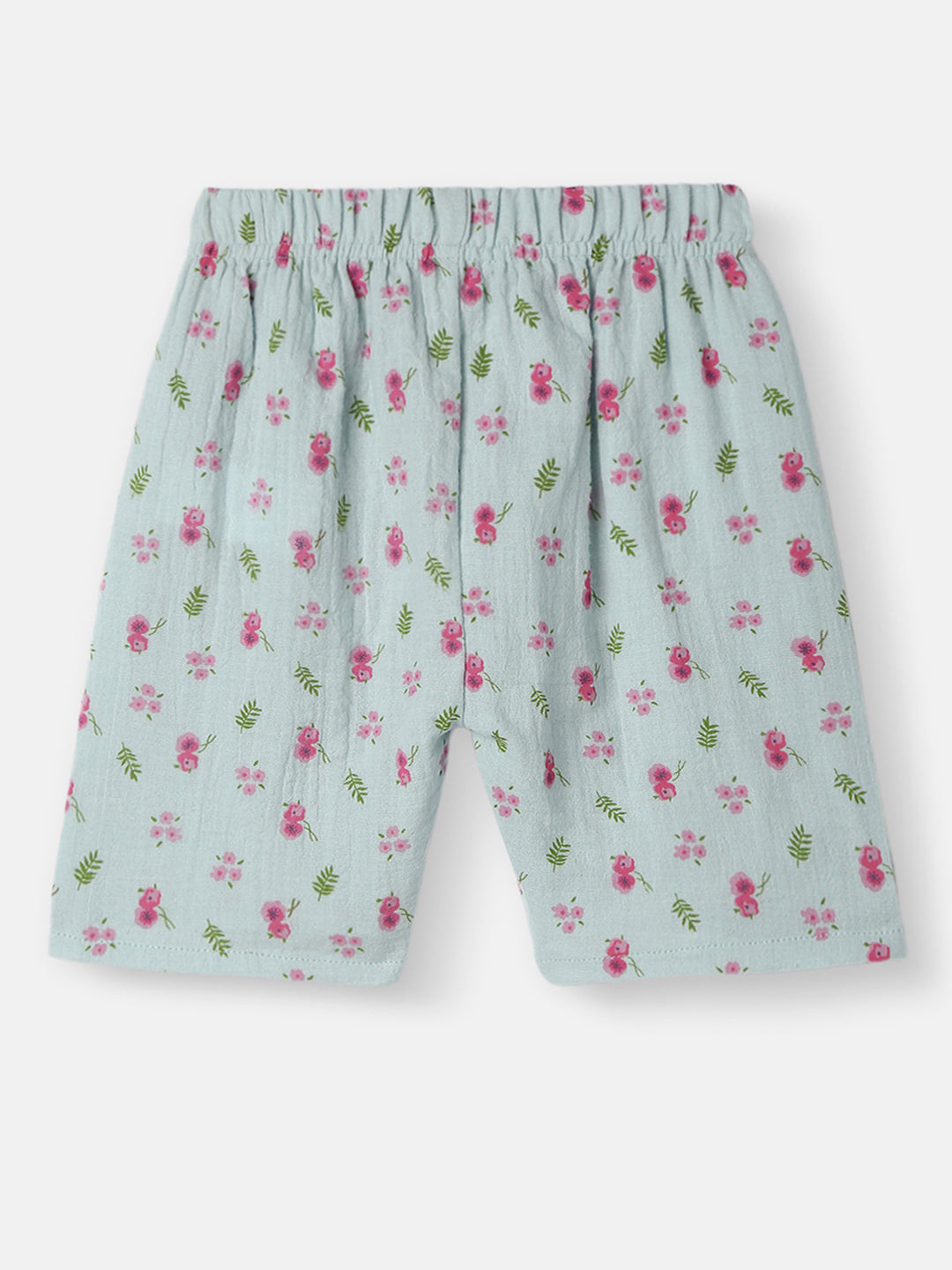 Nautinati Girls All-over Print T-shirt and Shorts Set| Cotton | Age 0 - 24 Months