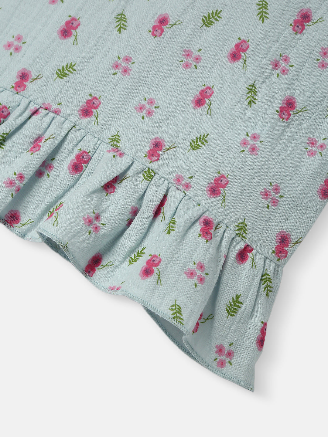 Nautinati Girls All-over Print T-shirt and Shorts Set| Cotton | Age 0 - 24 Months