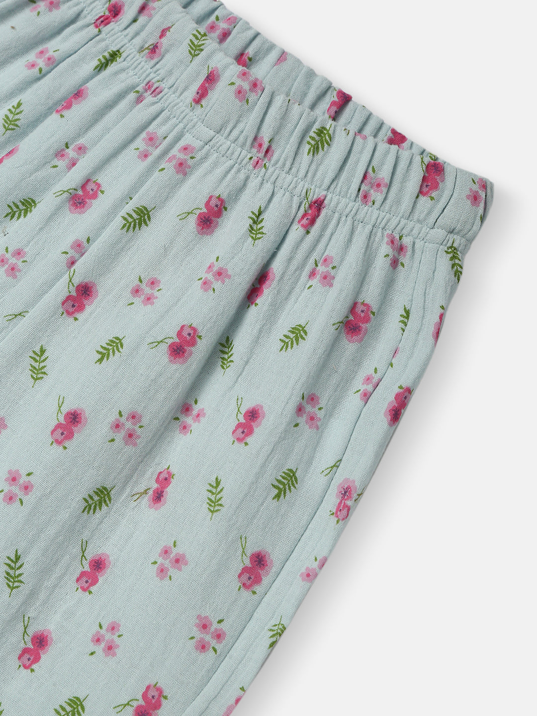 Nautinati Girls All-over Print T-shirt and Shorts Set| Cotton | Age 0 - 24 Months