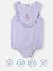 Girls Cotton Romper | Sleeveless Romper for 0-2 Years | Floral Embroidery