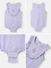 Girls Cotton Romper | Sleeveless Romper for 0-2 Years | Floral Embroidery