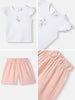 Girls Cotton Top and Shorts Set |Graphic Print Top | Elasticated Shorts | 0-2 Years