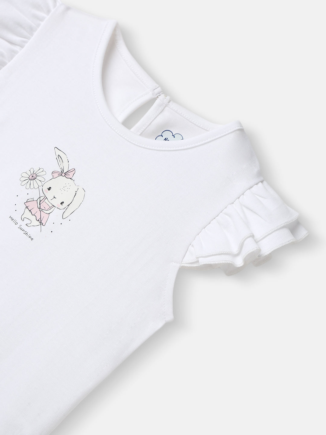 Girls Cotton Top and Shorts Set |Graphic Print Top | Elasticated Shorts | 0-2 Years
