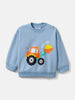 Nautinati Tractor Print Fleece Sweatshirt and Joggers Set for Baby Boys