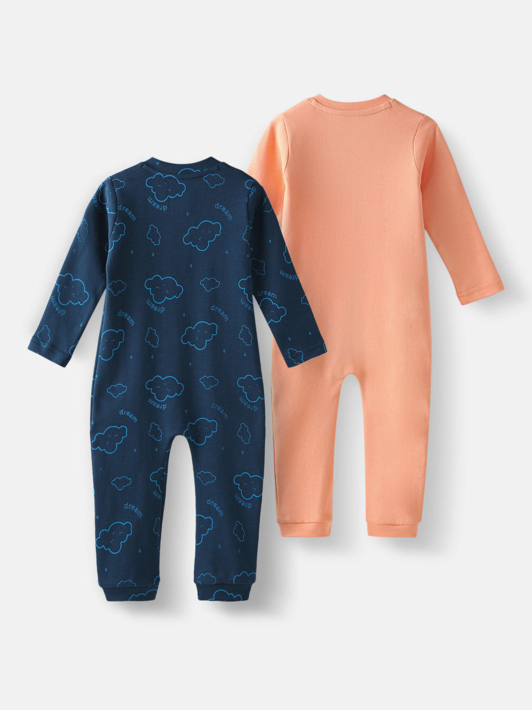 Nautinati Infant's  Premium Cotton Graphic Printed Pack of 2 Sleepsuits